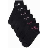 Calcetín mujer deporte tobillero, negro, talla única 36/41 KELME, 3 pares