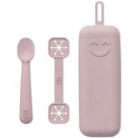Portacubiertos rosa de silicona INTERBABY