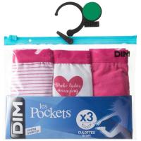 Braga infantil algodón elástico, surtido fucsia talla 16 DIM, pack 3 uds
