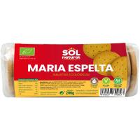 SOLNATURAL bio espeltazko maria galleta, paketea 200 g