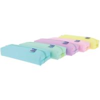 Estuche napa mediano rectangular 1 cremallera, 5 modelos surtidos OXFORD, 1 ud