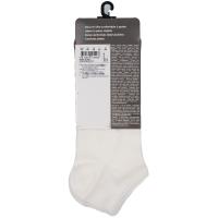 Calcetin hombre tobillero básico, blanco, talla 39/42 DIM, 3 pares