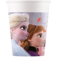 Vaso de cartón Fsc decorado Frozen II, 200 ml, pack 8 uds