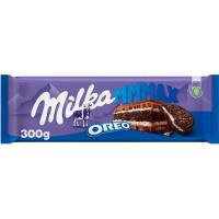 Chocolate con leche relleno de oreo MILKA, tableta 300 g