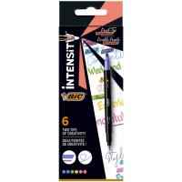Rotulador y marcador, doble punta, color pastel Dual Tip Intensity BIC, pack 6 uds