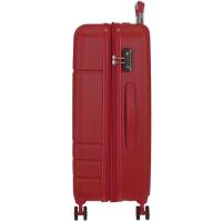 Trolley mediano Galaxy burdeos, ABS, TSA, 4 ruedas MOVOM, 48x68x26cm