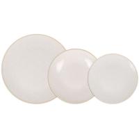Vajilla Moon porcelana, 18 platos: llanos 27cm hondos 23cm postre 19cm SANTA CLARA