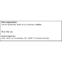Vino Moscato Sprintoso TOSO, botella 75 cl