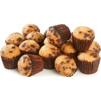 Mini magdalena con pepitas de chocolate EROSKI, bolsa 250 g