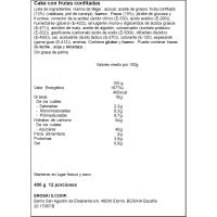 Cake de frutas EROSKI, 400 g