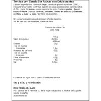 Tortitas de canela sin azúcar INES ROSALES, paquete 180 g