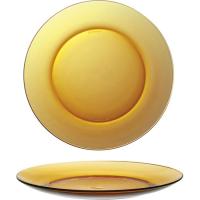 Plato llano de vidrio 23,5 cm Ambar DURALEX, 1 ud