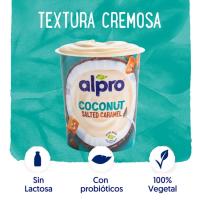 Yogur de coco y caramelo con sal ALPRO, tarrina 340 g