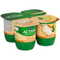 Activia cremoso sabor melocotón DANONE, pack 4x115 g