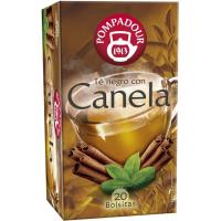 Infusión té negro con canela POMPADOUR, caja 20 uds