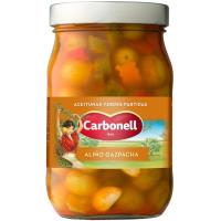 Aceituna con hueso gazpacha CARBONELL, frasco 450 g