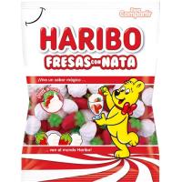 Gominolas de fresas con nata HARIBO, bolsa 150 g