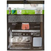 Bóxer hombre algodón elástico, blanco/negro talla XL DIM, pack 2 uds