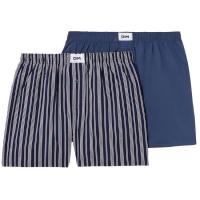 Bóxer de tela hombre algodón orgánico, surtido azul talla XXL DIM, pack 2 uds