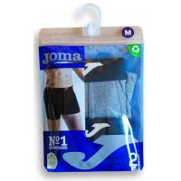Bóxer hombre algodón elástico, negro/gris talla M JOMA, pack 2 uds
