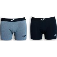Bóxer hombre algodón elástico, negro/gris talla M JOMA, pack 2 uds