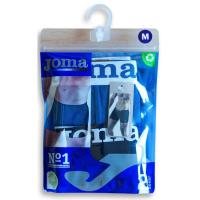 Bóxer hombre algodón elástico, azul/negro talla M JOMA, pack 2 uds