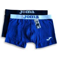 Bóxer hombre algodón elástico, azul/negro talla M JOMA, pack 2 uds