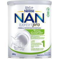 Leche en polvo NAN TOTAL CONFORT 1, lata 800 g