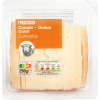 Queso de oveja curado EROSKI, cuña cortada 250 g