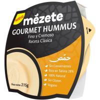 Gourmet hummus MEZETE, tarrina 215 g