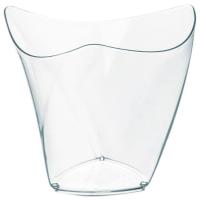 Copa dòrica para aperitivo de plástico transparente reutilizable 120 cc, pack 6 ud