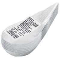 Cuchara lágrima para aperitivo de plástico transparente reutilizable, pack 6 uds