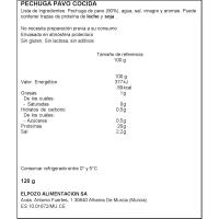 Pechuga de pavo asada ELPOZO LEGADO, bandeja 120 g