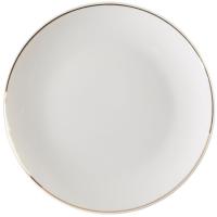 Plato de postre de porcelana Golden KASA, pack 4 uds