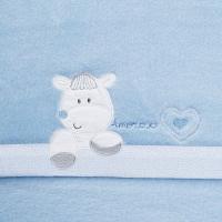 Sábanas de cuna, coralina Azul, corazon amoroso, 3 piezas INTERBABY, 60x120 cm