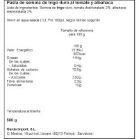 Farfalle Tricolore DALLA COSTA, paquete 500 g