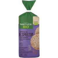 Tortita de espelta y quinoa bio SANTIVERI, paquete 100 g