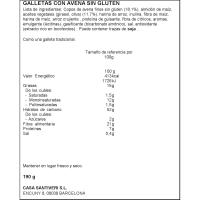 Galletas sin gluten doble zero SANTIVERI, caja 190 g