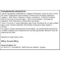 VIVE+ txokolate zaporeko kolagenoa kurkumarekin, lata 200 g