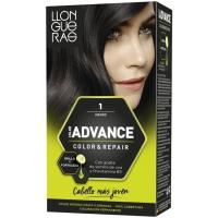Tinte crema gel negro N.1 LLONGUERAS, caja 1 ud