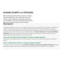 KLORANE CENTAUREA xanpua, potoa 200 ml