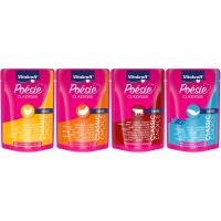 Sobres de ave con gelatina para gato POESIE, pack 12x85 g