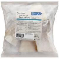 Delicias de bacalao LA SIRENA, bolsa 400 g