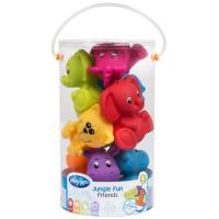 Animales de jungla para baño, edad rec: +6 meses Jungle Fun Friends PLAGYRO, 8 uds