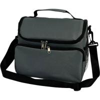 Bolso nevera Lunch gris de 9 litros, 26x17x20 cm