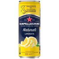 Agua limón con gas SAN PELLEGRINO, lata 33 cl