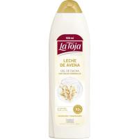 Gel de ducha leche avena LA TOJA, bote 550 ml