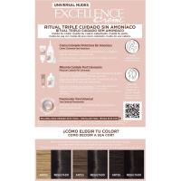 Coloración 1U negro universal nudes EXCELLENCE CREME, caja 1 ud