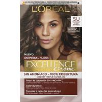 Coloración 5U castaño claro EXCELLENCE CREME, caja 1 ud