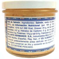 Paté extra de salmón COSTA VASCA, frasco 100 g